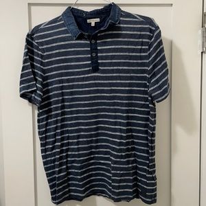Blue striped Calvin Klein Jeans polo